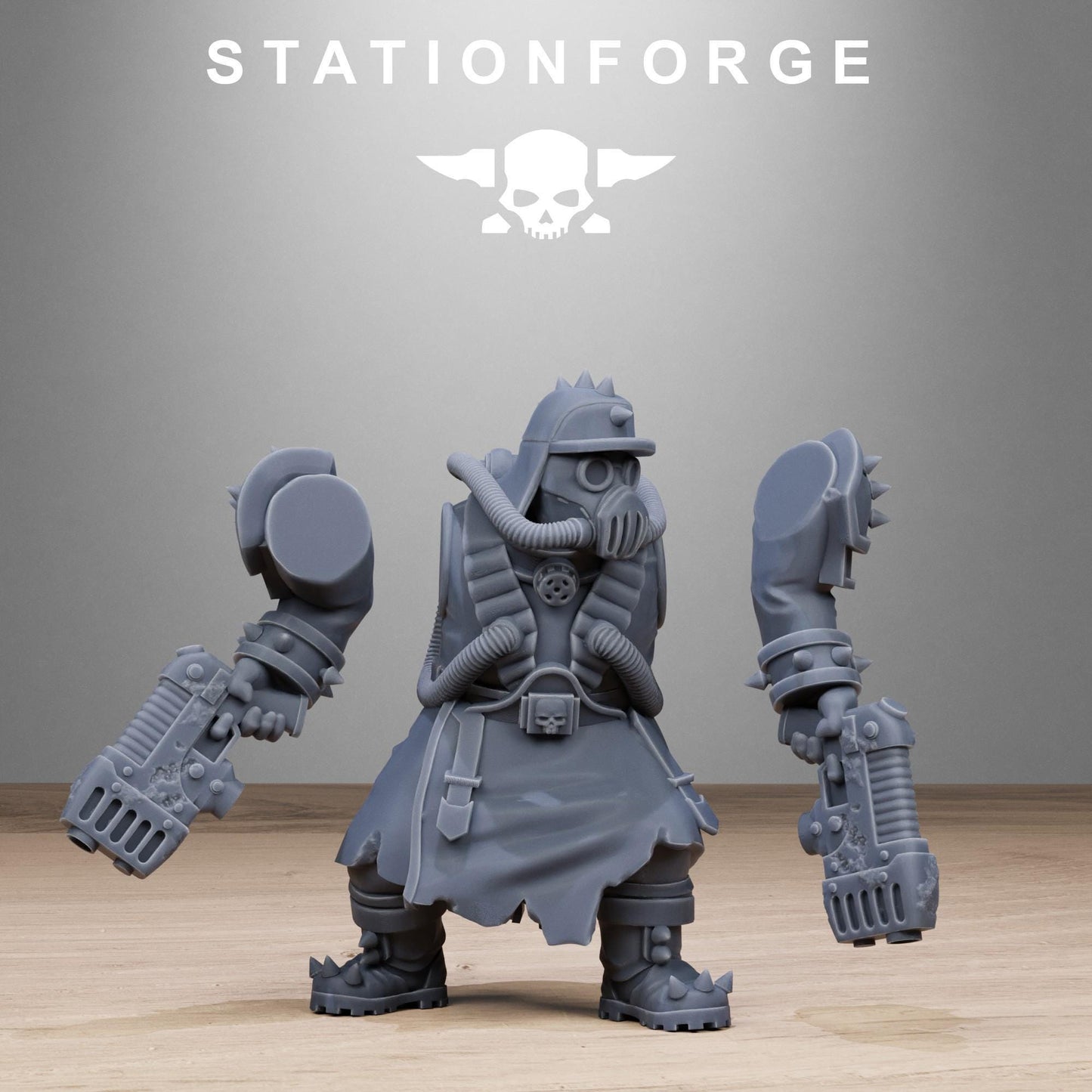 Corrupted Guard Filthcrew Mutants, Imperial Guard Proxy, Sci-Fi Wargames Miniatures by STATIONFORGE
