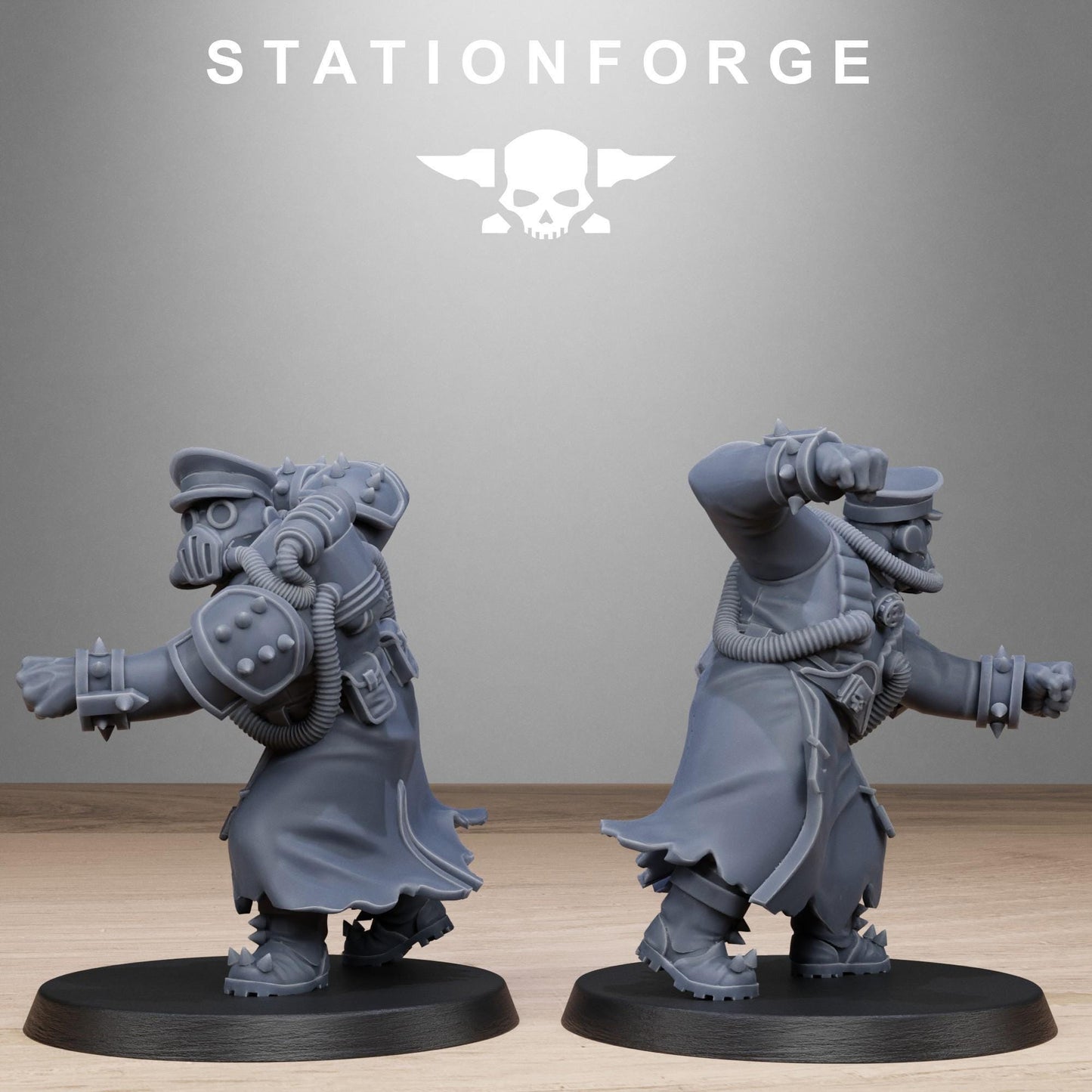 Corrupted Guard Filthcrew Mutants, Imperial Guard Proxy, Sci-Fi Wargames Miniatures by STATIONFORGE