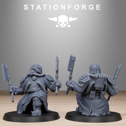 Corrupted Guard Filthcrew Mutants, Imperial Guard Proxy, Sci-Fi Wargames Miniatures by STATIONFORGE