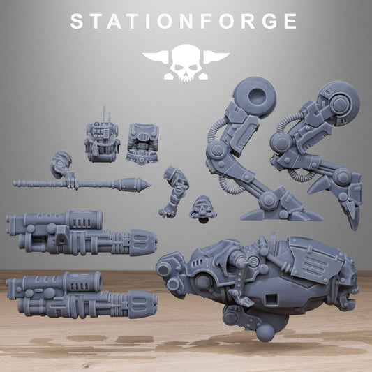 Sci-Fi Wargame Miniatures, Shadow Walkers Techno-bots by STATIONFORGE