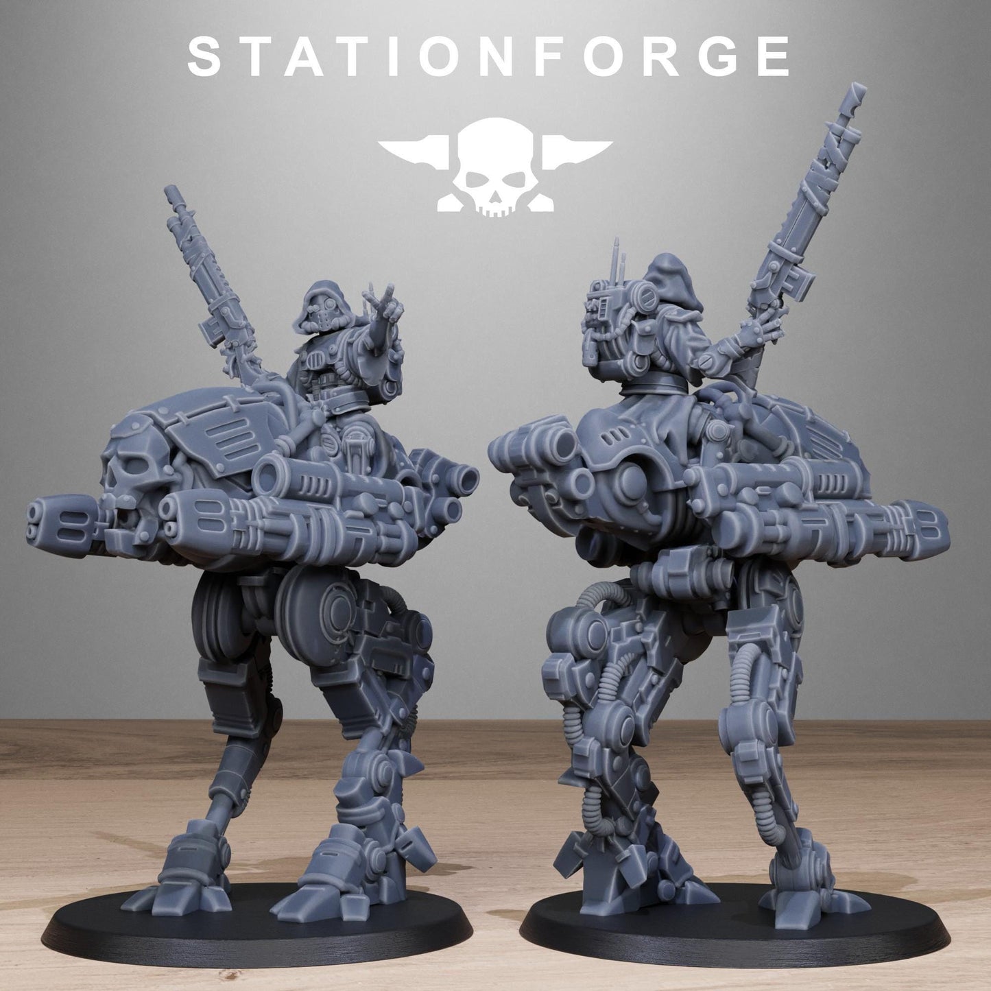 Sci-Fi Wargame Miniatures, Shadow Walkers Techno-bots by STATIONFORGE