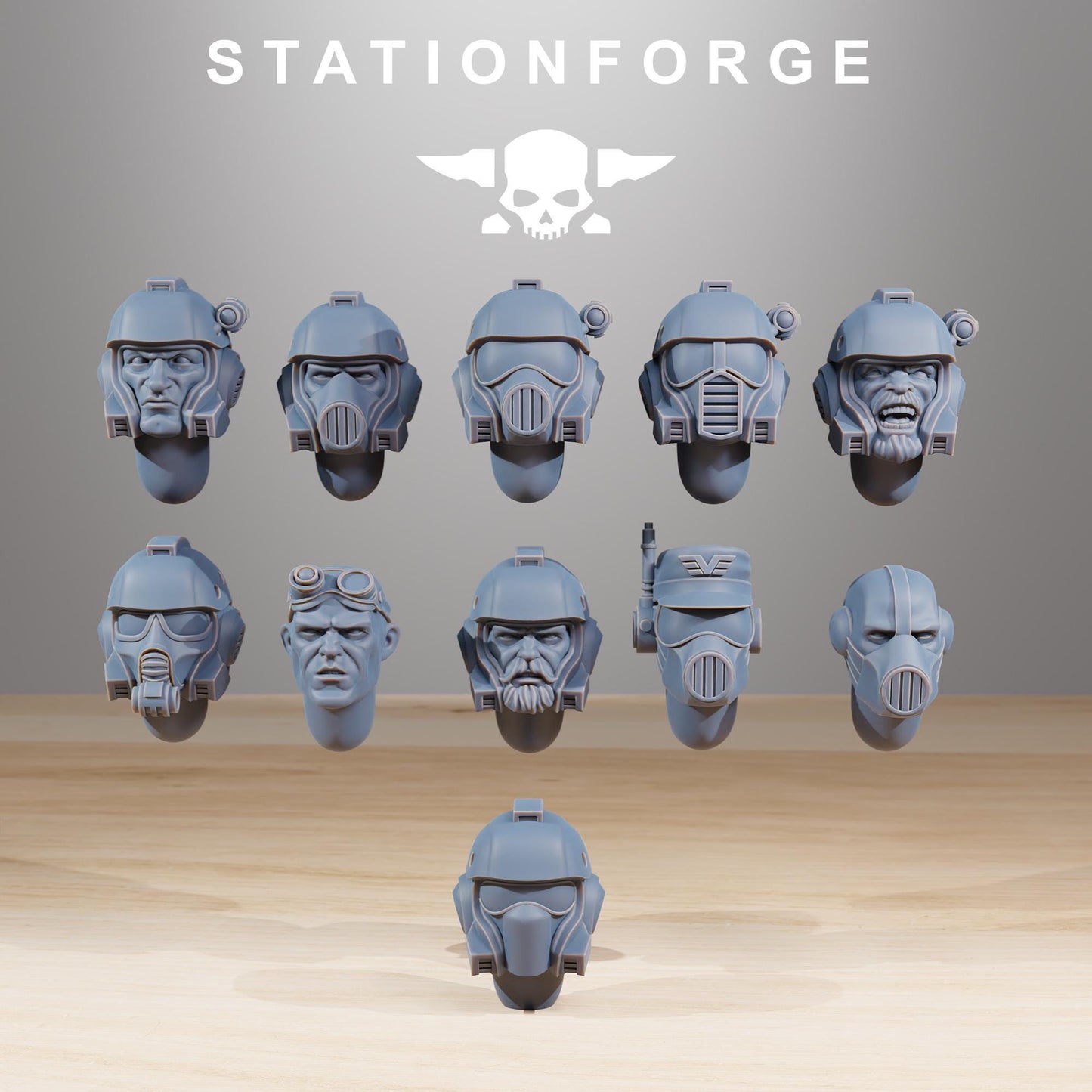 Vaskar Commandos, Death Korps Proxy, Sci-Fi Wargames Miniatures by STATIONFORGE