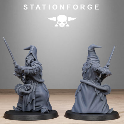 Scavenger Mystics, Chaos Worshipper Sci-Fi Wargames Miniatures by STATIONFORGE, Corrupted Imperial Guard