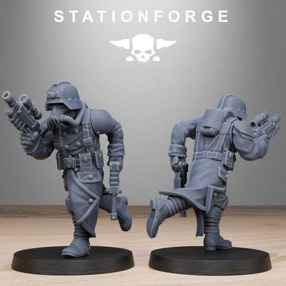 GrimGuard Shovel Trenches, Death Korps Proxy, Sci-Fi Wargames Miniatures by STATIONFORGE