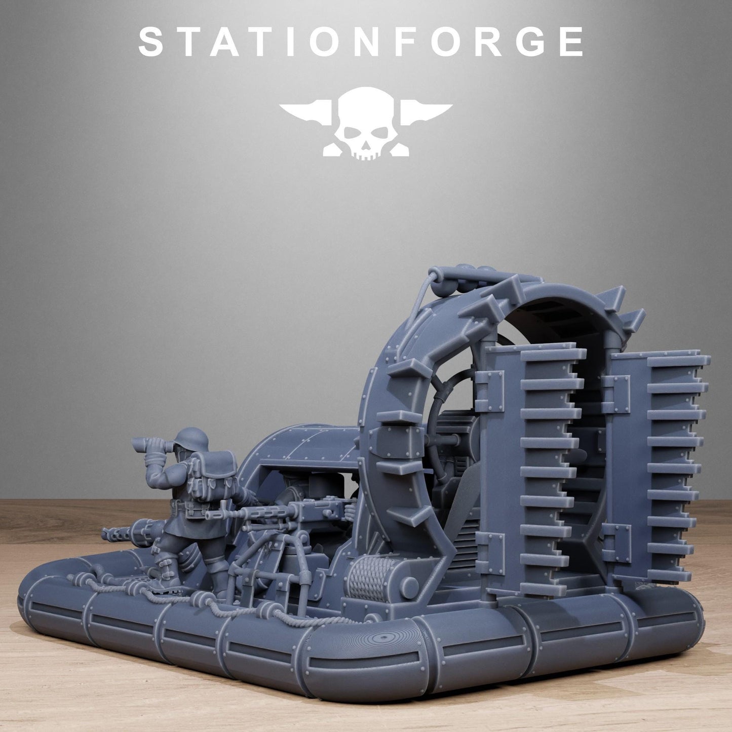 FreeGuard Hovercraft, Modular Sci-Fi Wargame Transport by STATIONFORGE