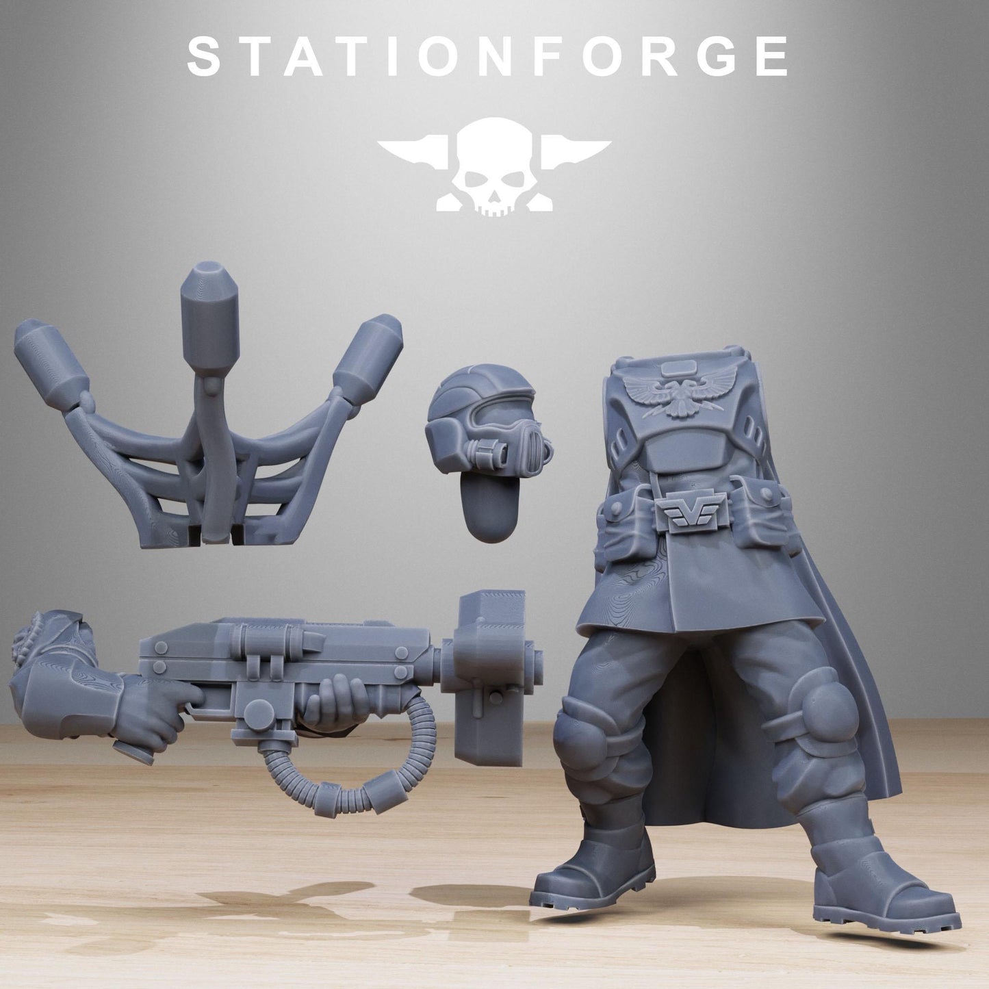 Vaskar Hunters, Death Korps Proxy, Sci-Fi Wargames Miniatures by STATIONFORGE