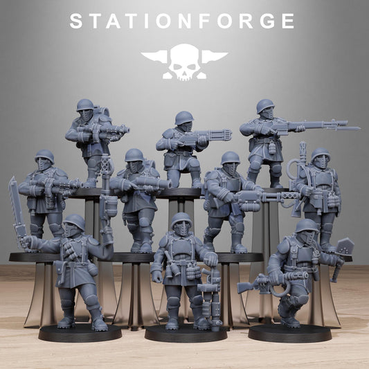 FreeGuard Builder Kit, Imperial Guard Proxy, Sci-Fi Wargames Miniatures by STATIONFORGE