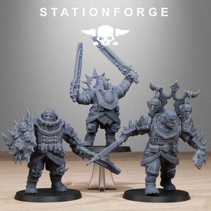 Corrupted Guard The Giantes, Imperial Guard Proxy, Sci-Fi Wargames Miniatures by STATIONFORGE