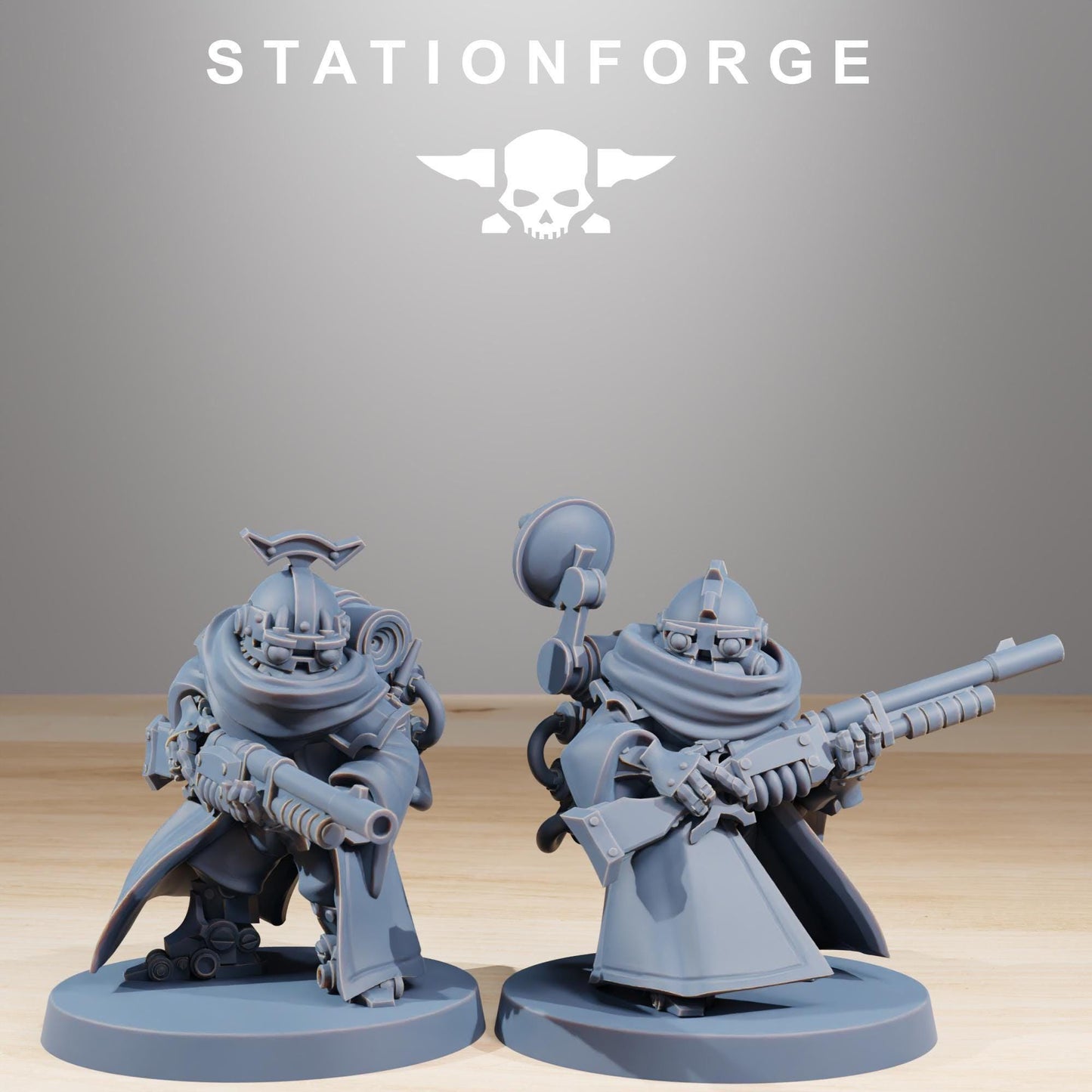 Sci-Fi Wargame Miniatures, Space Techno-Bots by STATIONFORGE