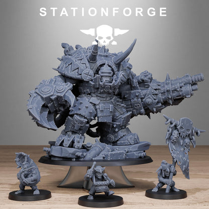 Orkaz Grand Nutta 3.0, Sci-Fi Ork Miniature by STATIONFORGE