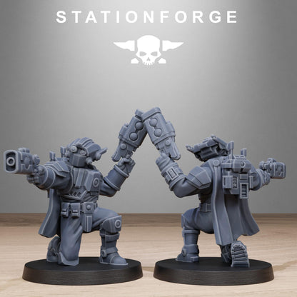 Tarion Pistoleers, Communitarian Alien Infantry, Sci-Fi Wargames Miniatures by STATIONFORGE