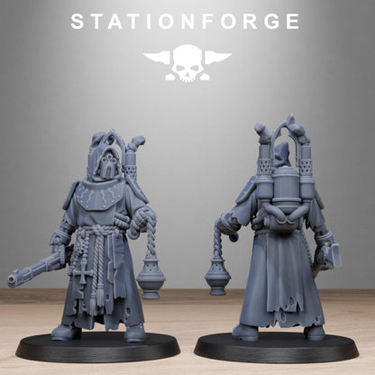 Scavenger Sanctum Infantry, modular Sci-Fi warriors by STATIONFORGE, Sci-Fi Wargames Cyber-themed Grimdark miniatures