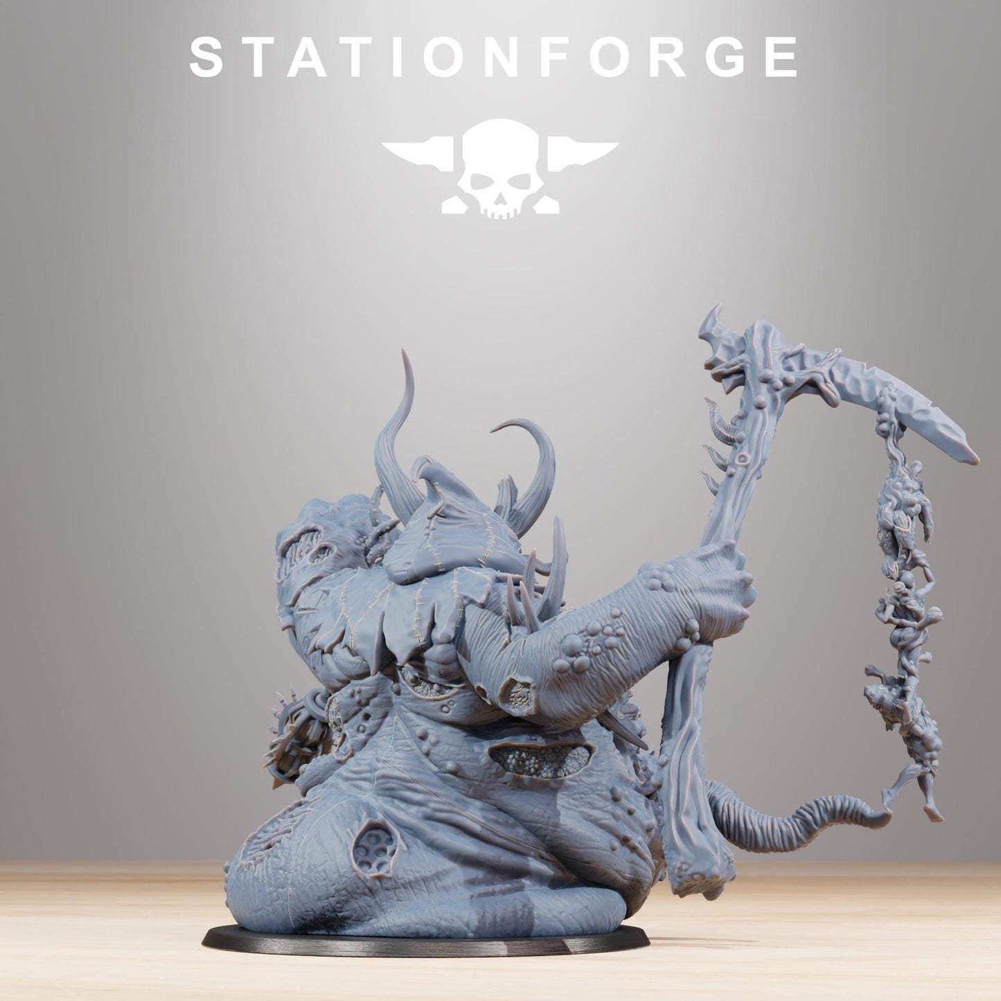 Grimdark Future Miniature, Corrupted Guard Sporeus by STATIONFORGE