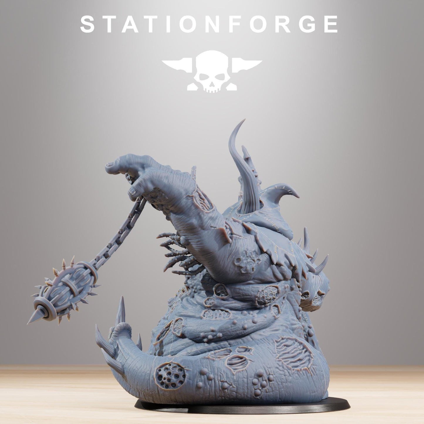 Grimdark Future Miniature, Corrupted Guard Sporeus by STATIONFORGE