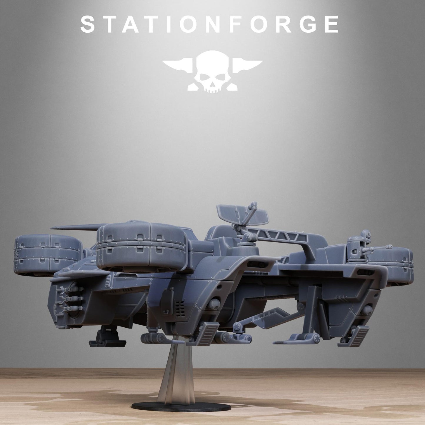 FreeGuard Skycrane, Modular Sci-Fi Guardsmen Tank Transport by STATIONFORGE, Sci-fi Wargames Proxy