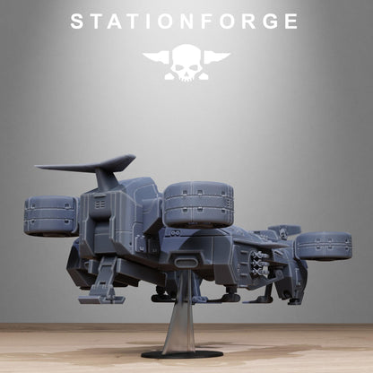 FreeGuard Skycrane, Modular Sci-Fi Guardsmen Tank Transport by STATIONFORGE, Sci-fi Wargames Proxy