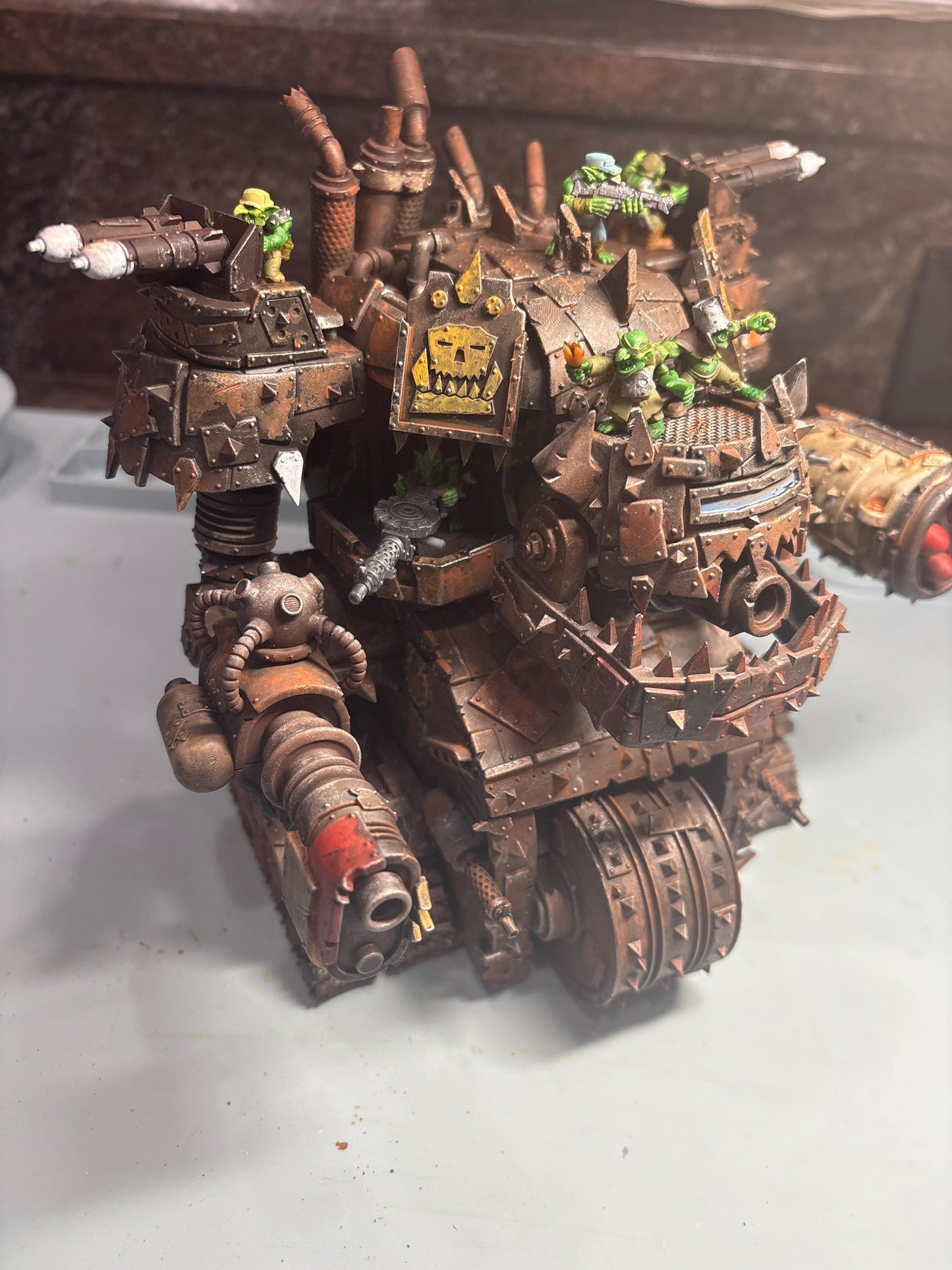 Orkaz Gognauts, Space-Faring Orkish Menace Sculpted by STATIONFORGE, Grimdark Compatible, Scaled for Sci-Fi Miniature Wargames