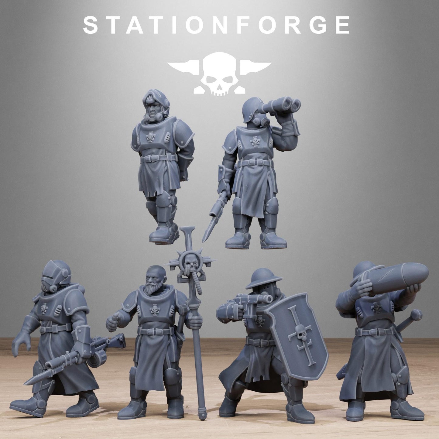 RoyalGuard Artillery Miniatures by STATIONFORGE,  Imperial guard infantry regiment