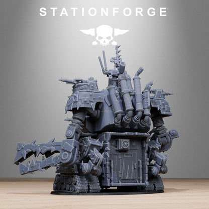 Orkaz Gognauts, Space-Faring Orkish Menace Sculpted by STATIONFORGE, Grimdark Compatible, Scaled for Sci-Fi Miniature Wargames