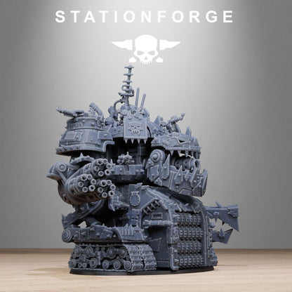 Orkaz Gognauts, Space-Faring Orkish Menace Sculpted by STATIONFORGE, Grimdark Compatible, Scaled for Sci-Fi Miniature Wargames