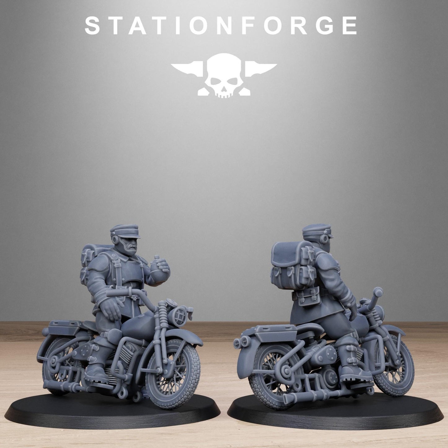 FreeGuard Bikers Modular Set Miniatures by STATIONFORGE,  Imperial guard cavalry regiment