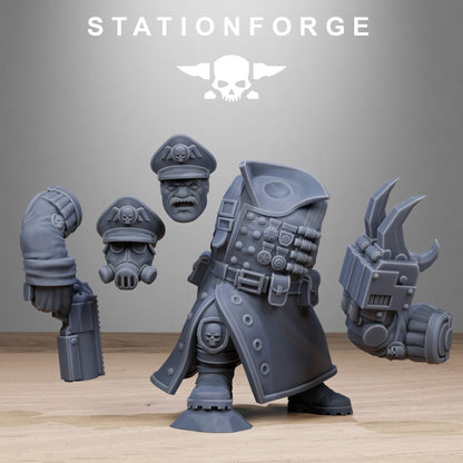 FreeGuard Mutant Officer, Death Korps Proxy, Sci-Fi Wargames Miniatures by STATIONFORGE