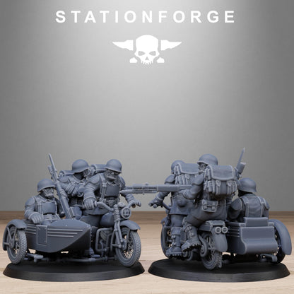 FreeGuard Bikers Modular Set Miniatures by STATIONFORGE,  Imperial guard cavalry regiment