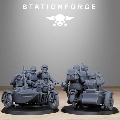 FreeGuard Bikers Modular Set Miniatures by STATIONFORGE,  Imperial guard cavalry regiment