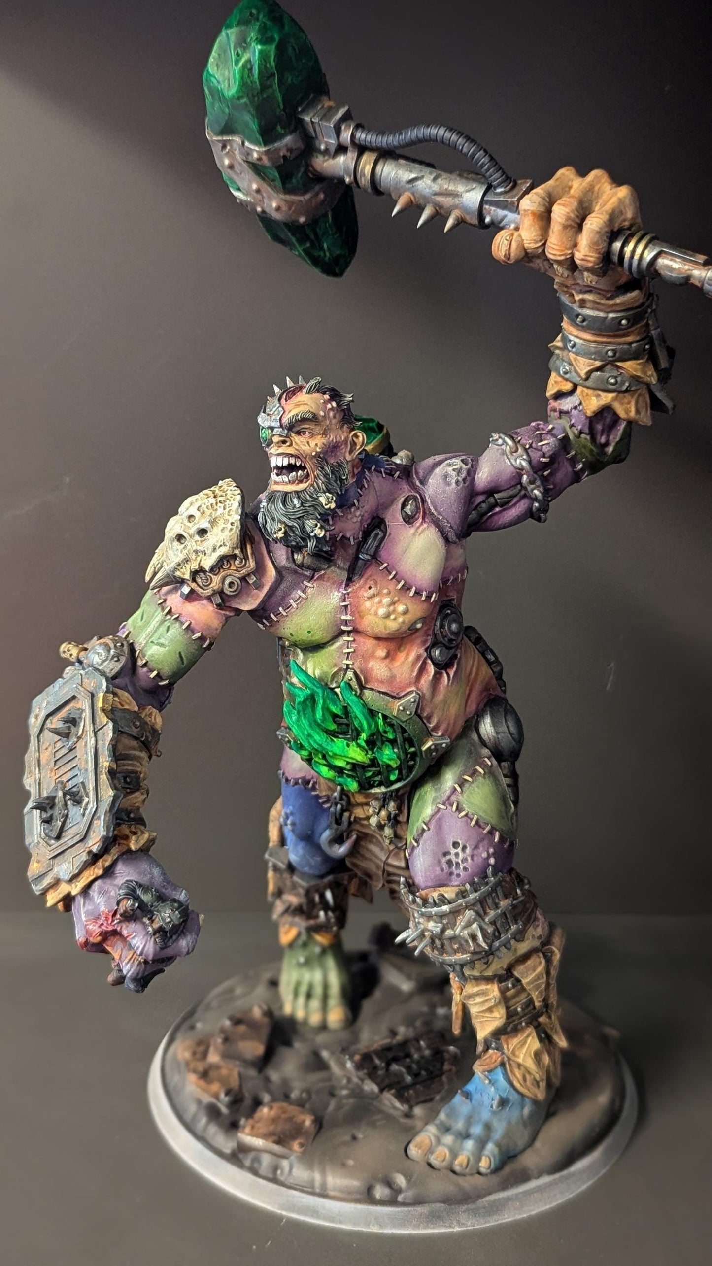 Corrupted Giant, Gigantic Chaotic Stitched-Together Gargant, Sci-Fi Wargames Miniatures by STATIONFORGE