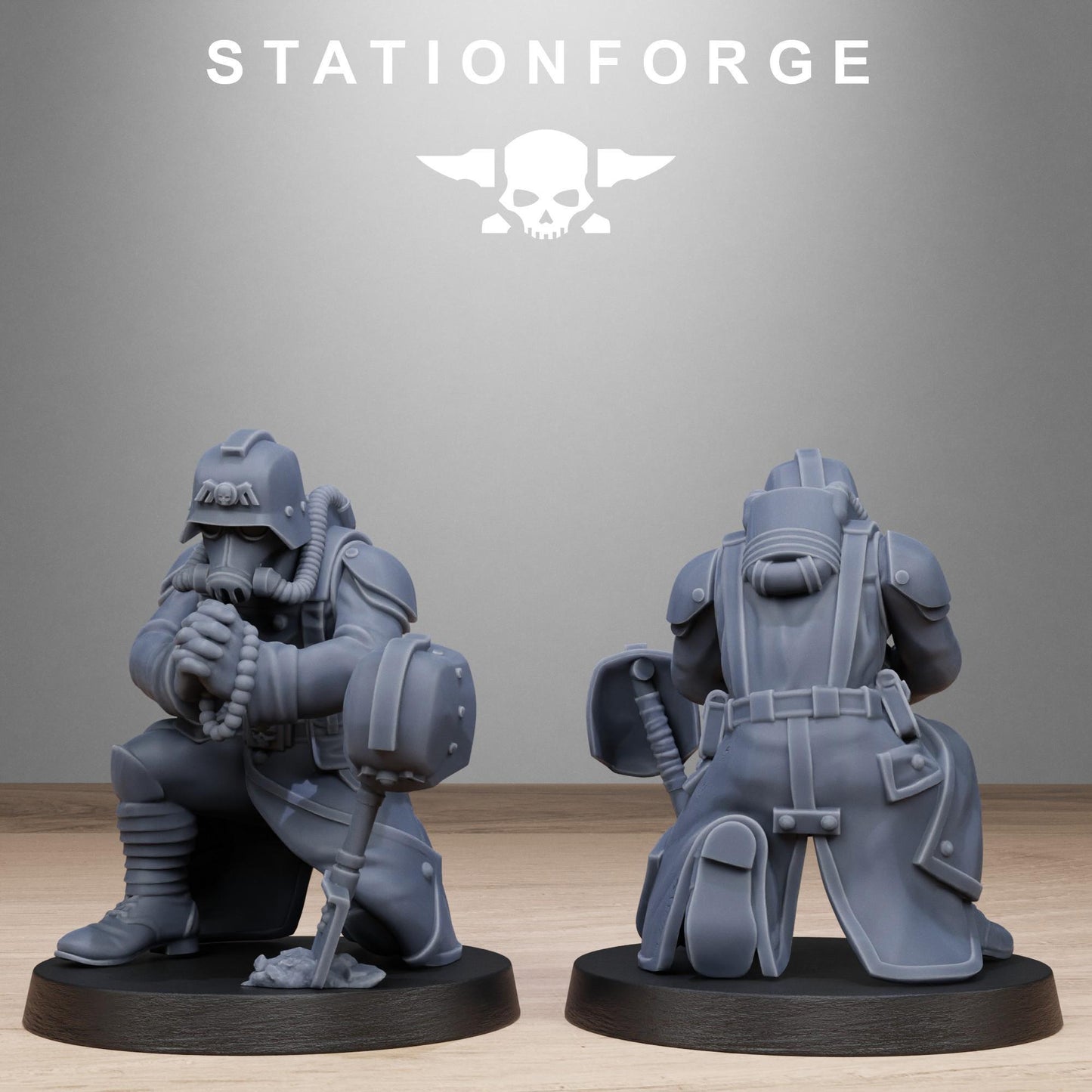 GrimGuard Battlefront, Death Korps Proxy, Sci-Fi Wargames Miniatures by STATIONFORGE