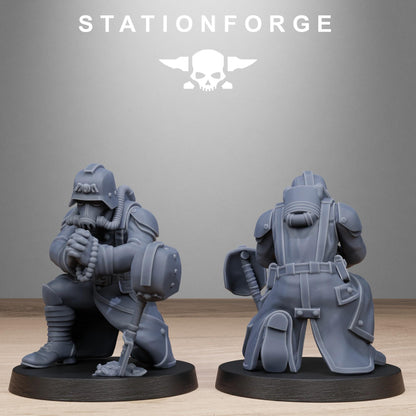 GrimGuard Battlefront, Death Korps Proxy, Sci-Fi Wargames Miniatures by STATIONFORGE