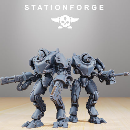Scavenger Bracers, Modular Sci-Fi Titanic Warbot by STATIONFORGE, Grimdark Wargames Proxy