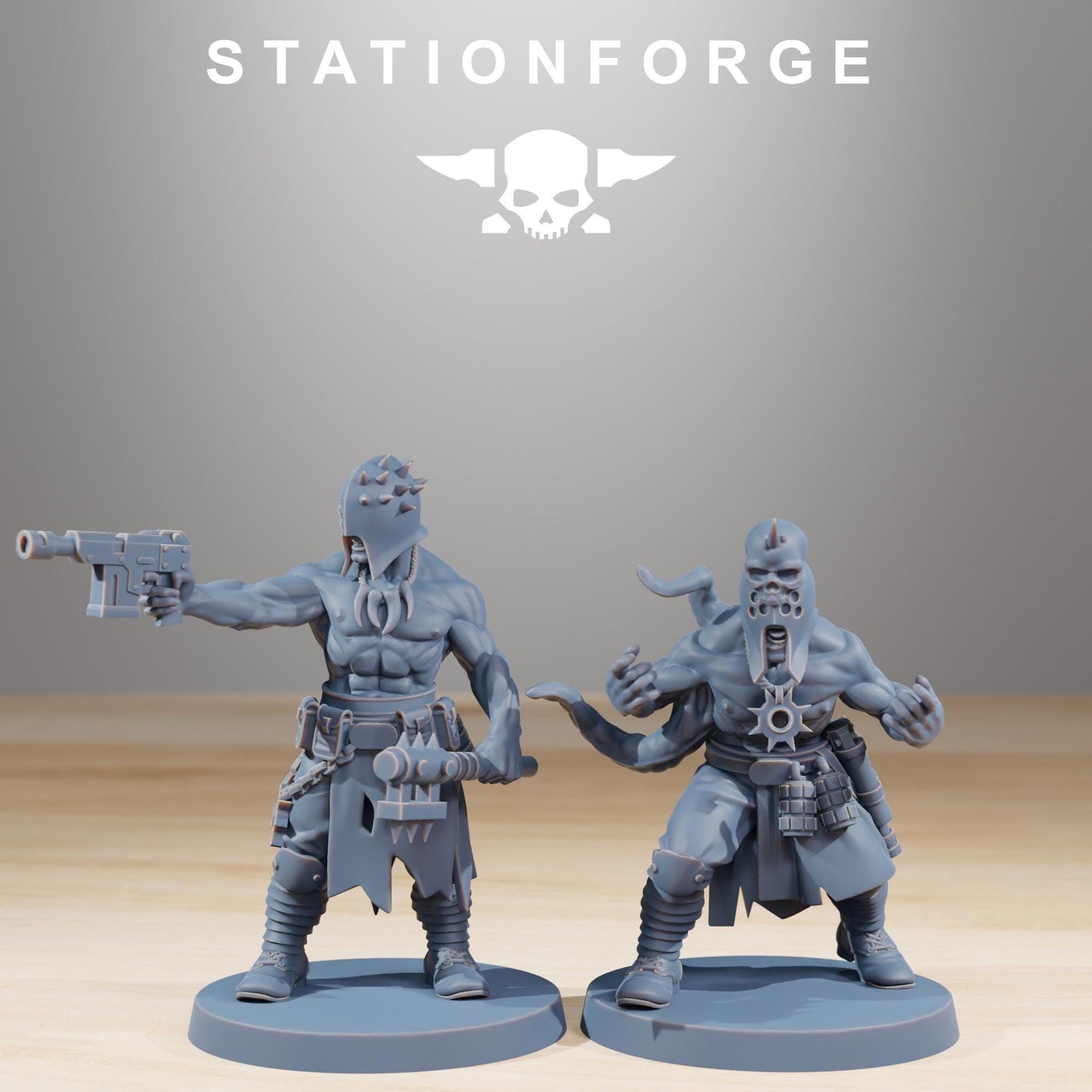 Corrupted Guard Fanatics, Sci-Fi Wargames Miniatures by STATIONFORGE