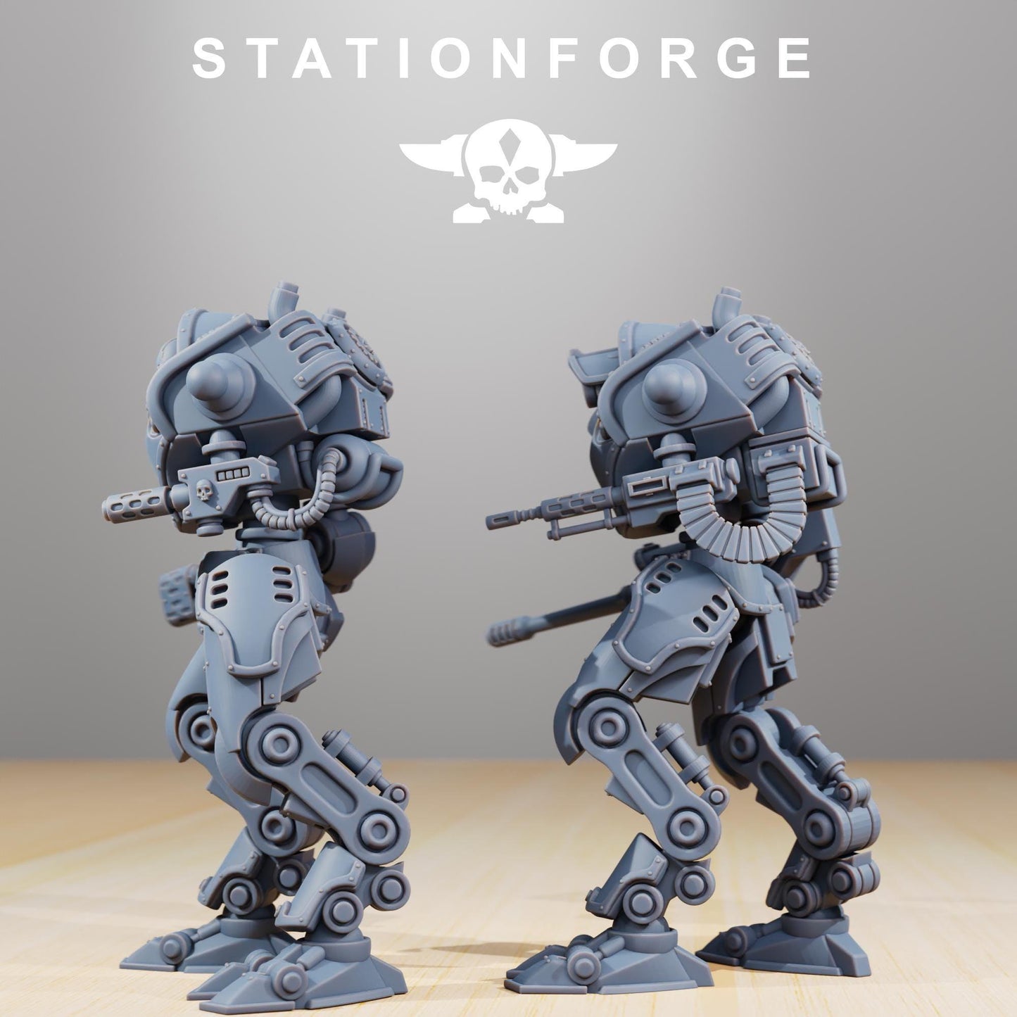 Scavenger Bracers, Modular Sci-Fi Titanic Warbot by STATIONFORGE, Grimdark Wargames Proxy