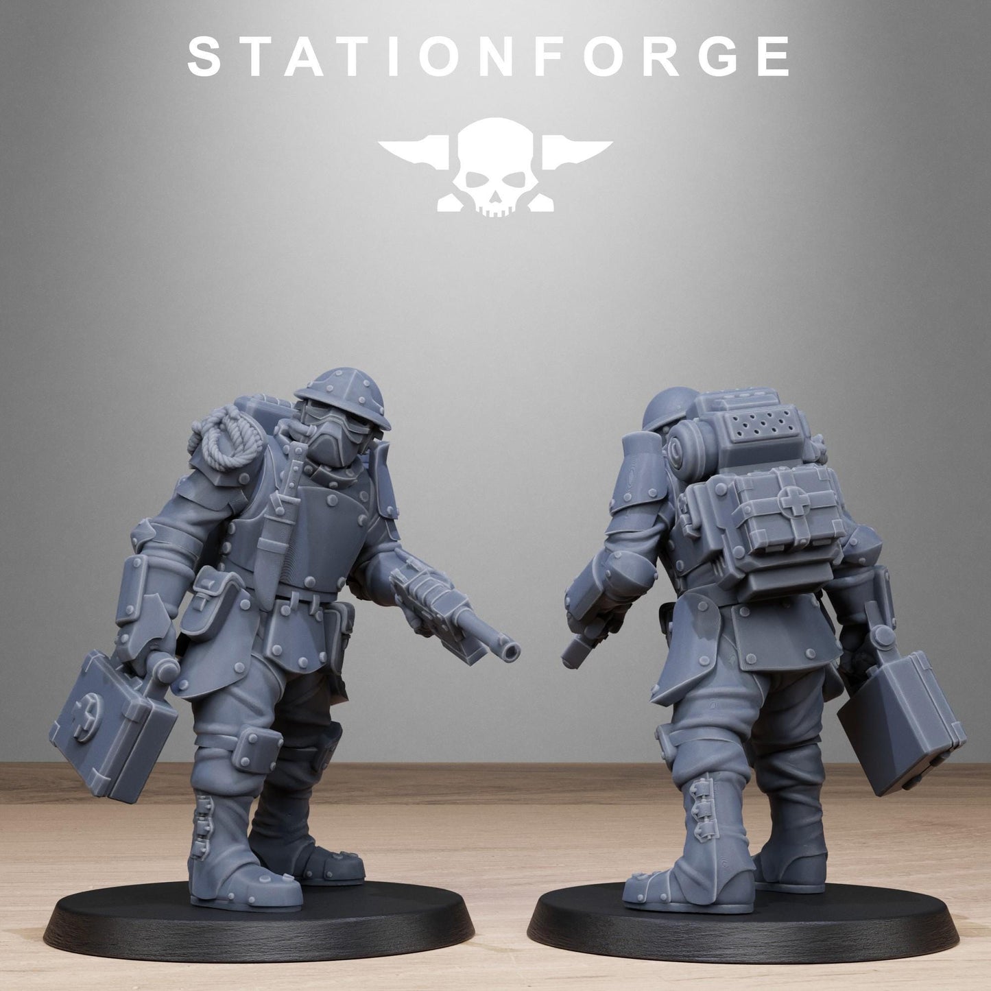 RoyalGuard Bastioners Modular Set Miniatures by STATIONFORGE,  Imperial guard infantry regiment