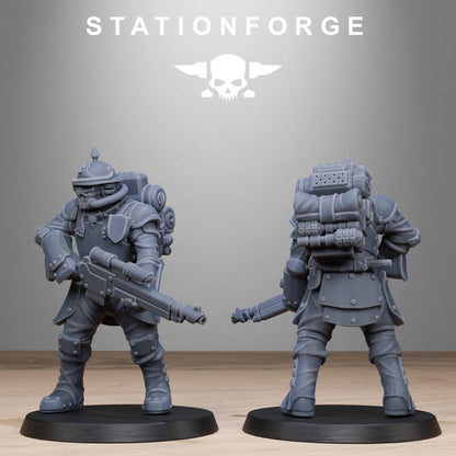 RoyalGuard Bastioners Modular Set Miniatures by STATIONFORGE,  Imperial guard infantry regiment