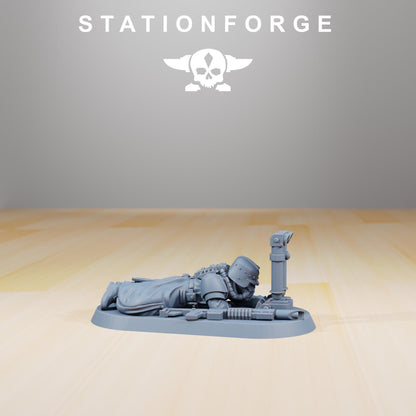 GrimGuard - Decimators, Heavy Weapons Team,  Imperial Guard Miniatures by STATIONFORGE