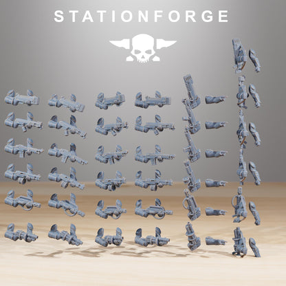 Vaskar Infantry Builder Kit, Death Korps Proxy, Sci-Fi Wargames Miniatures by STATIONFORGE