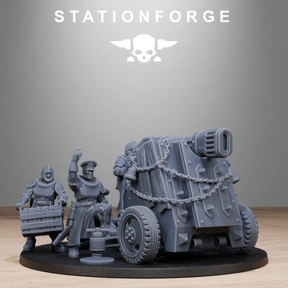 RoyalGuard Light Artillery Miniatures by STATIONFORGE,  Imperial guard infantry regiment