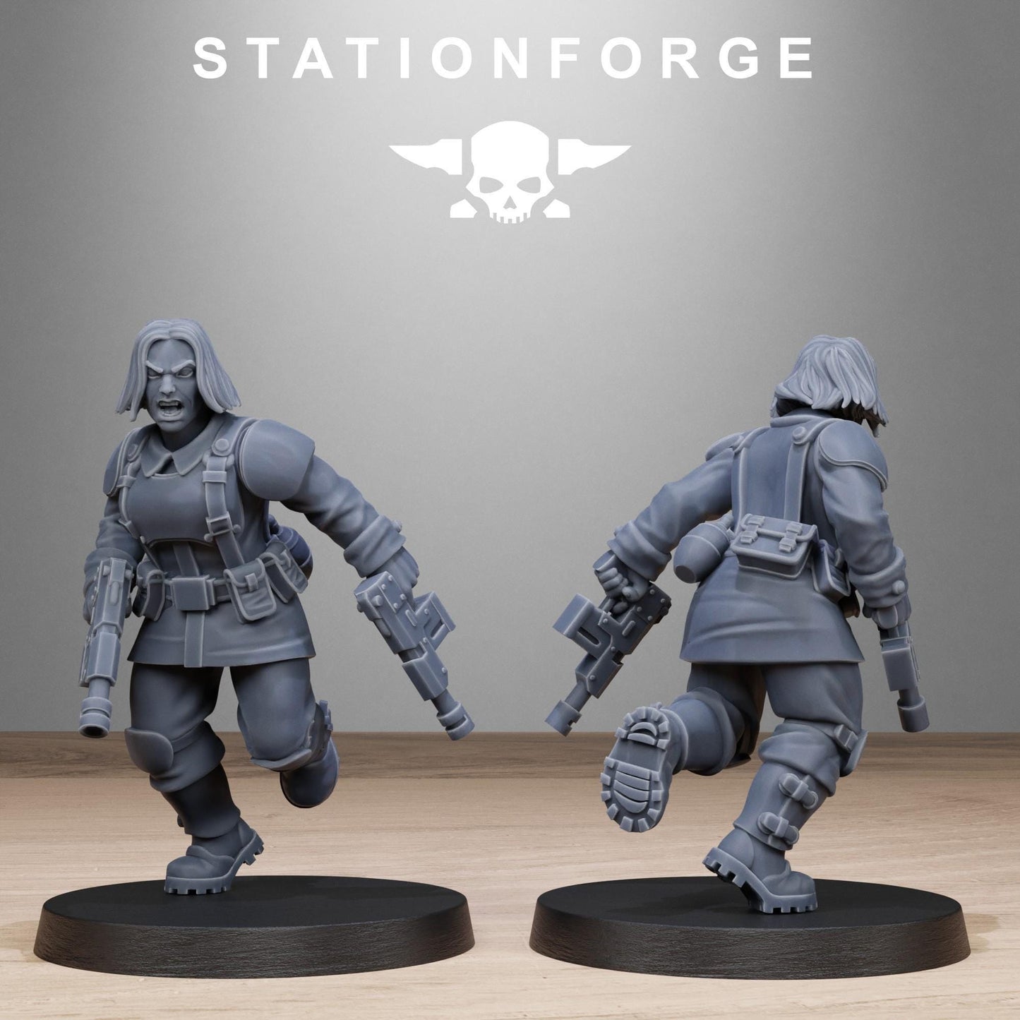 FreeGuard Sisters, Imperial Guard Proxy, Sci-Fi Wargames Miniatures by STATIONFORGE