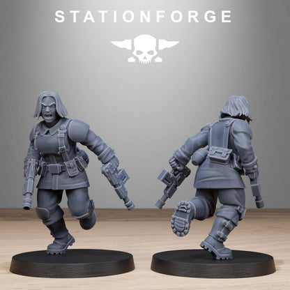 FreeGuard Sisters, Imperial Guard Proxy, Sci-Fi Wargames Miniatures by STATIONFORGE