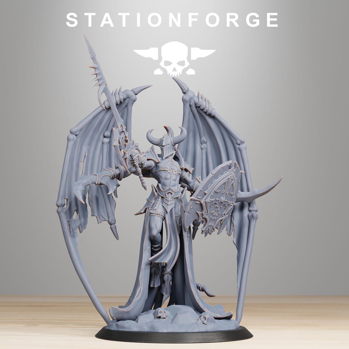 Demon Queen Miniature, STATIONFORGE Grimdark Wargame Model