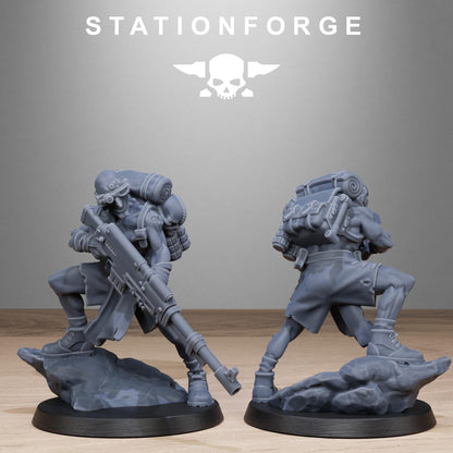 Corrupted Guard Abhumans, Chaos Worshipper Miniatures by STATIONFORGE