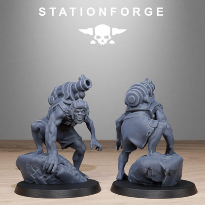 Corrupted Guard Abhumans, Chaos Worshipper Miniatures by STATIONFORGE