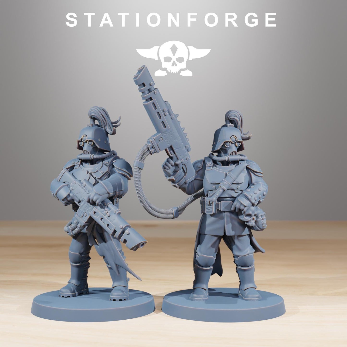Corrupted Guard Miniatures, Chaos Worshipper Sci-Fi Wargames, STATIONFORGE