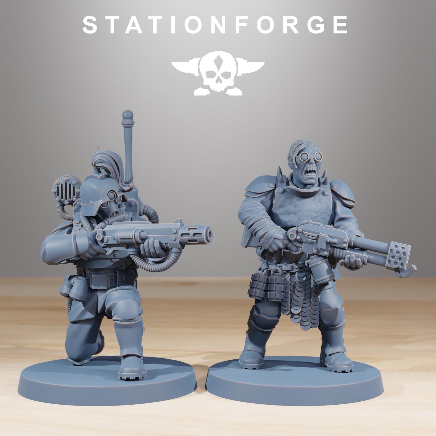 Corrupted Guard Miniatures, Chaos Worshipper Sci-Fi Wargames, STATIONFORGE
