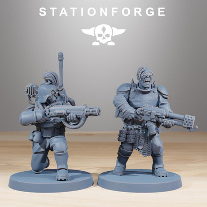 Corrupted Guard Miniatures, Chaos Worshipper Sci-Fi Wargames, STATIONFORGE
