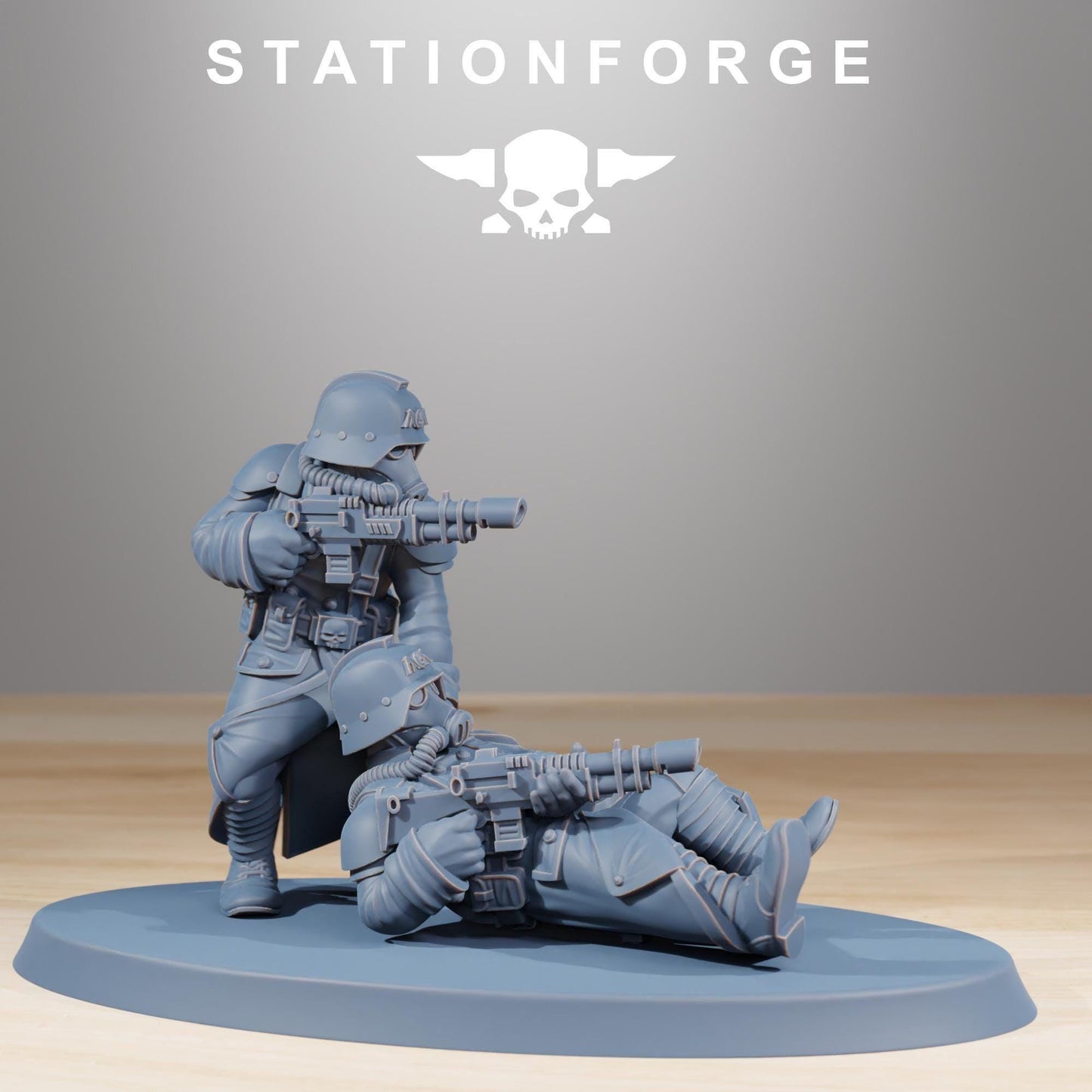 GrimGuard Casualties, Death Korps Proxy, Sci-Fi Wargames Miniatures by STATIONFORGE