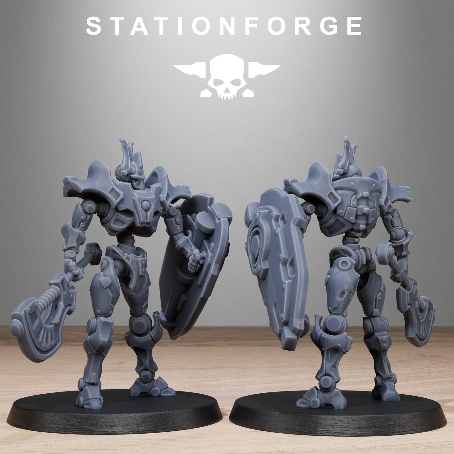 Astronet Blades, Modular Sci-Fi Undead Robot Warriors by STATIONFORGE, Grimdark Wargames Proxy