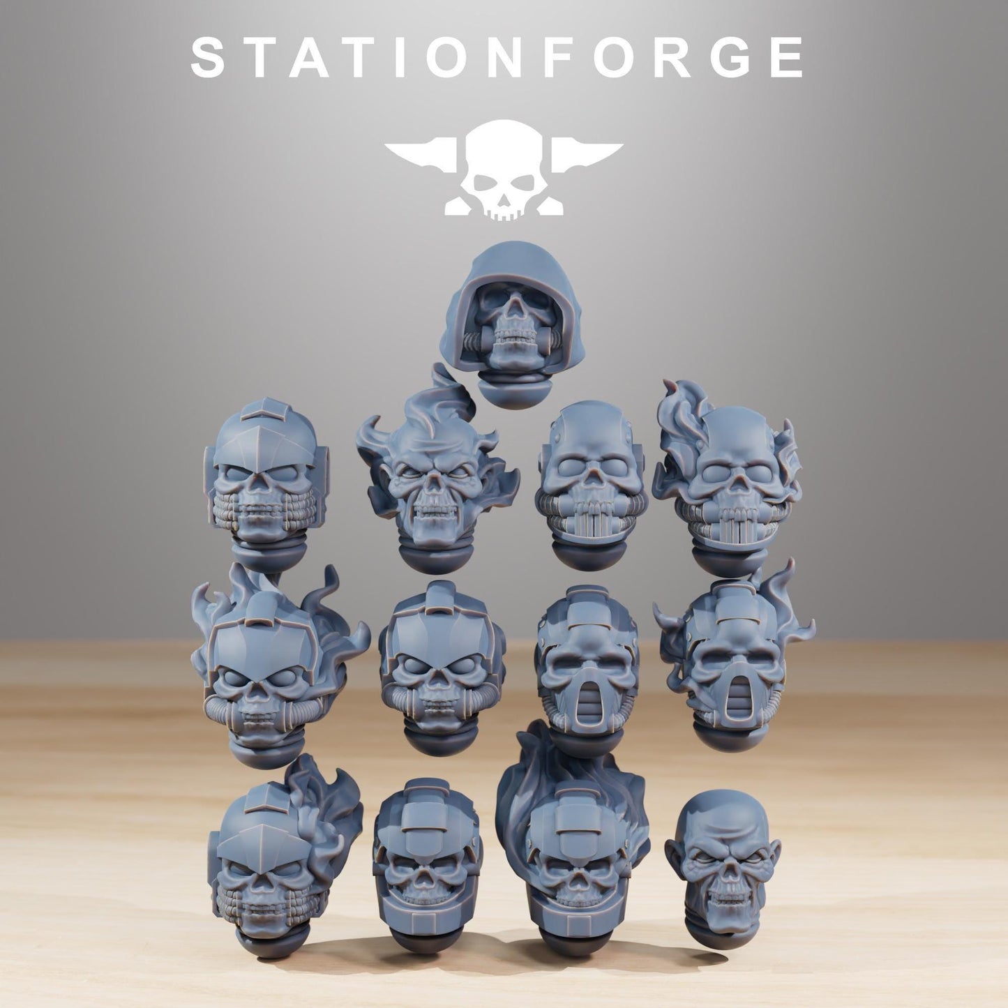Socratis Doom Reapers, Modular Sci-Fi Marine warriors by STATIONFORGE, Grimdark Wargames Proxy